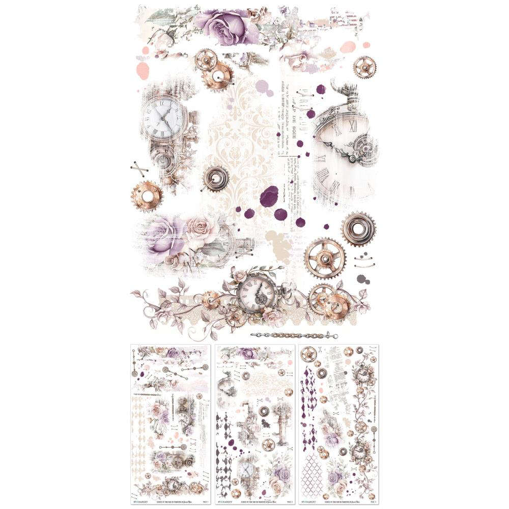 Echoes of Time 6x12 Rub-on Transfer Set