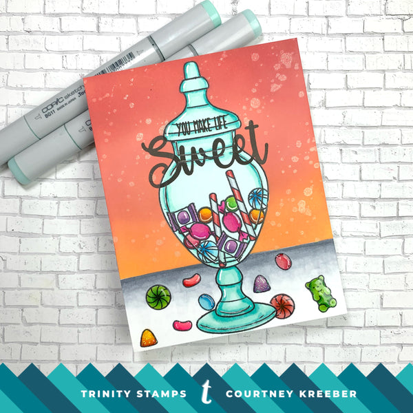 Candy Jar Stamp / Die / Stencil Sets