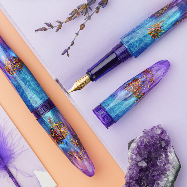 Amethyst Tide Briolette Fountain Pen