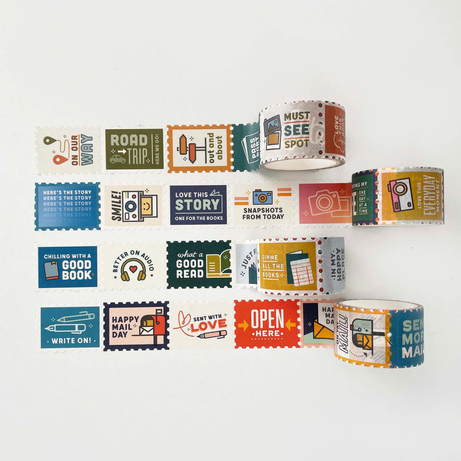 Let's Go Perforated Stamp Washi Tape