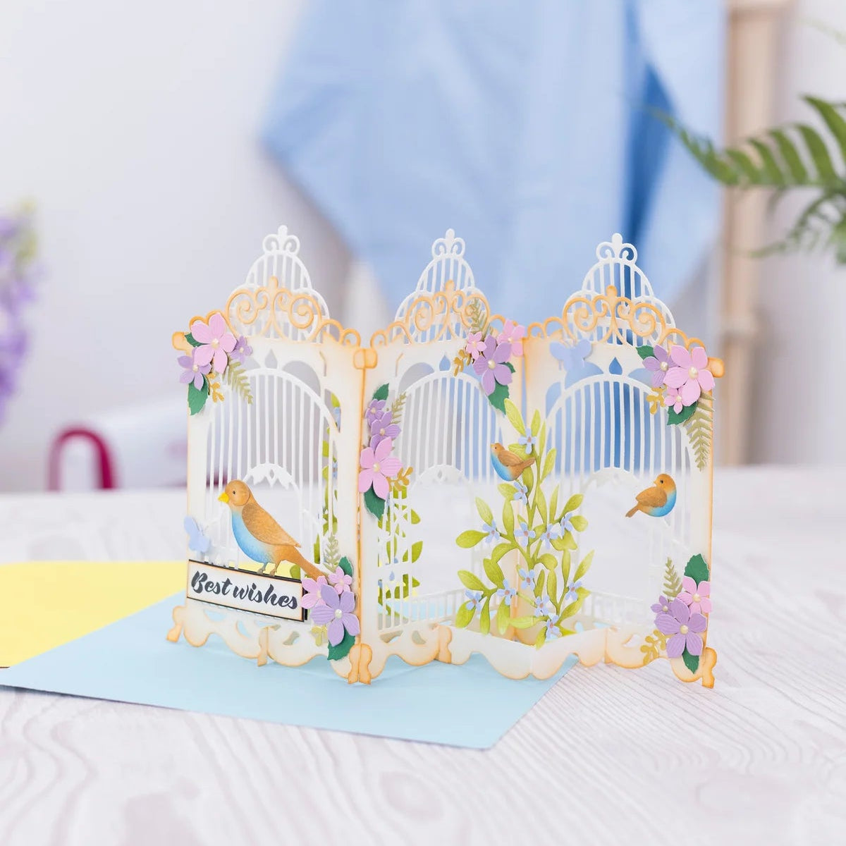 Birdcage 3d Pop-Up Card Metal Die Set