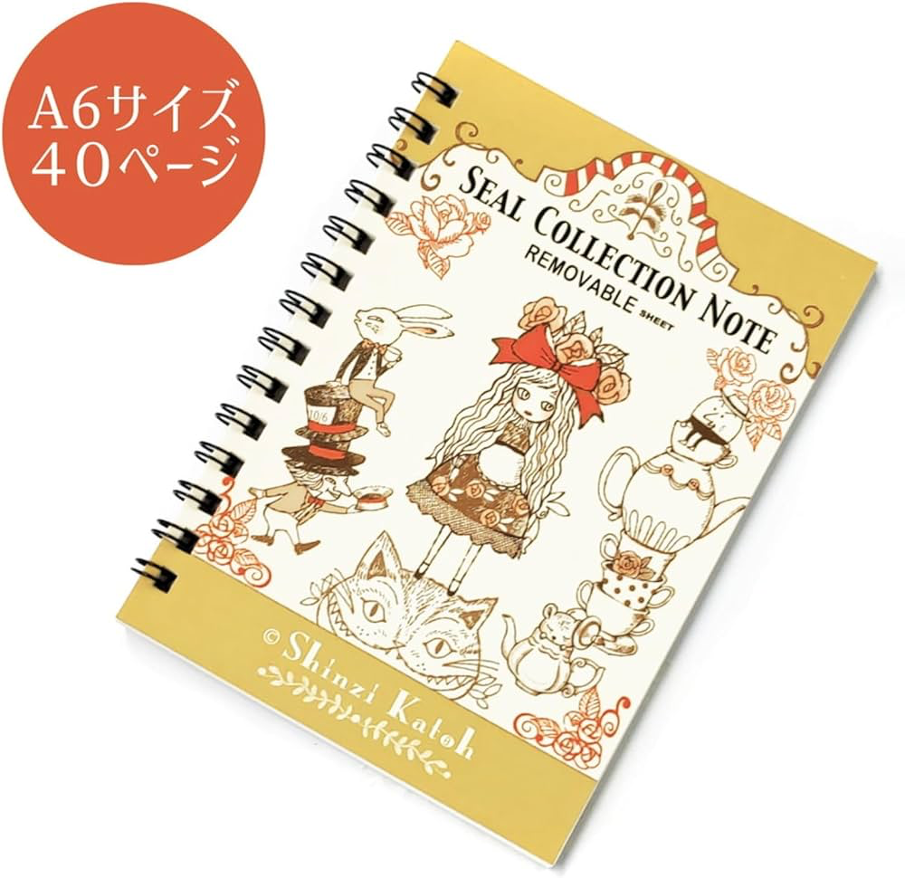 Alice in Wonderland Shinzi Katoh A6 Sticker Book