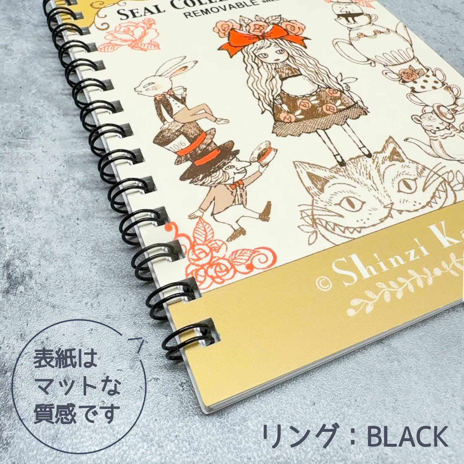 Alice in Wonderland Shinzi Katoh A6 Sticker Book