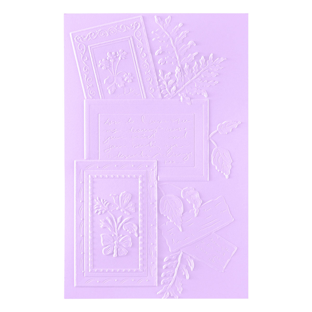 Ode to a Poet 3D Embossing Folder | Susan Tierney-Cockburn