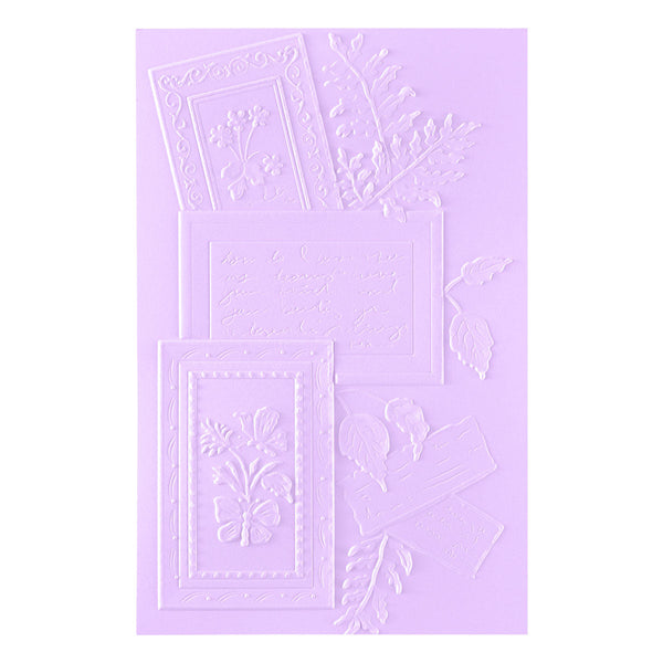 Ode to a Poet 3D Embossing Folder | Susan Tierney-Cockburn