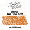 Pumpkin Solid Floral Bloom 15mm Washi