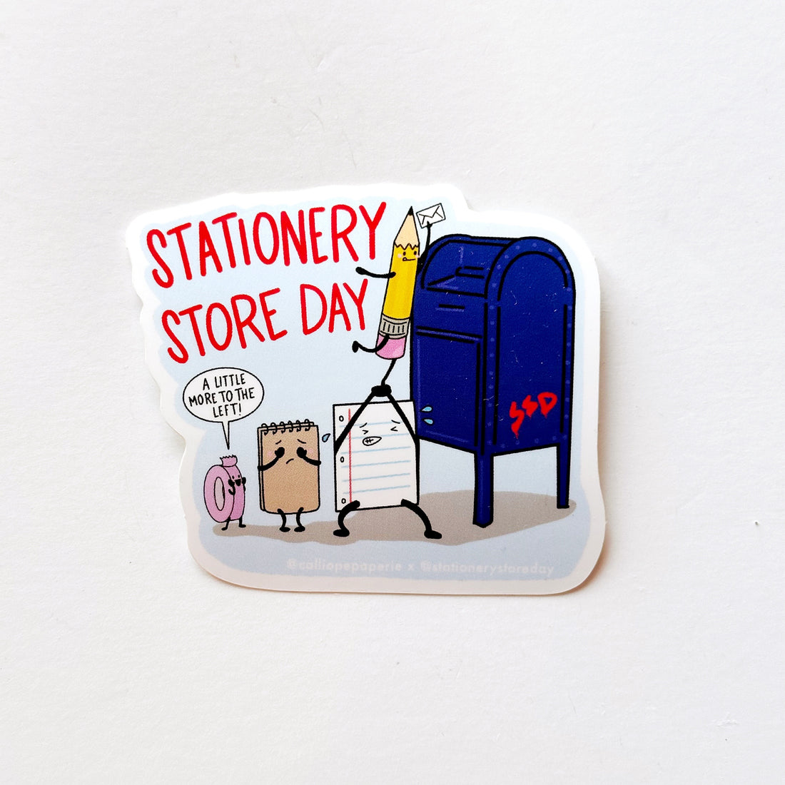 {coming soon!} Paper People at The Mailbox Vinyl Sticker | Stationery Store Day 2026