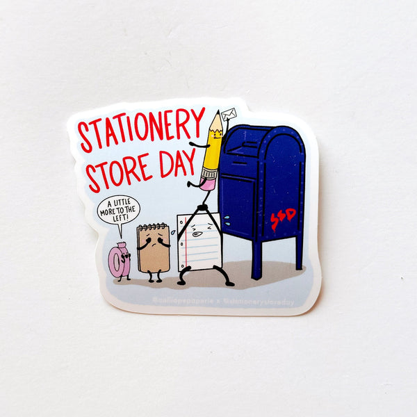 {coming soon!} Paper People at The Mailbox Vinyl Sticker | Stationery Store Day 2026