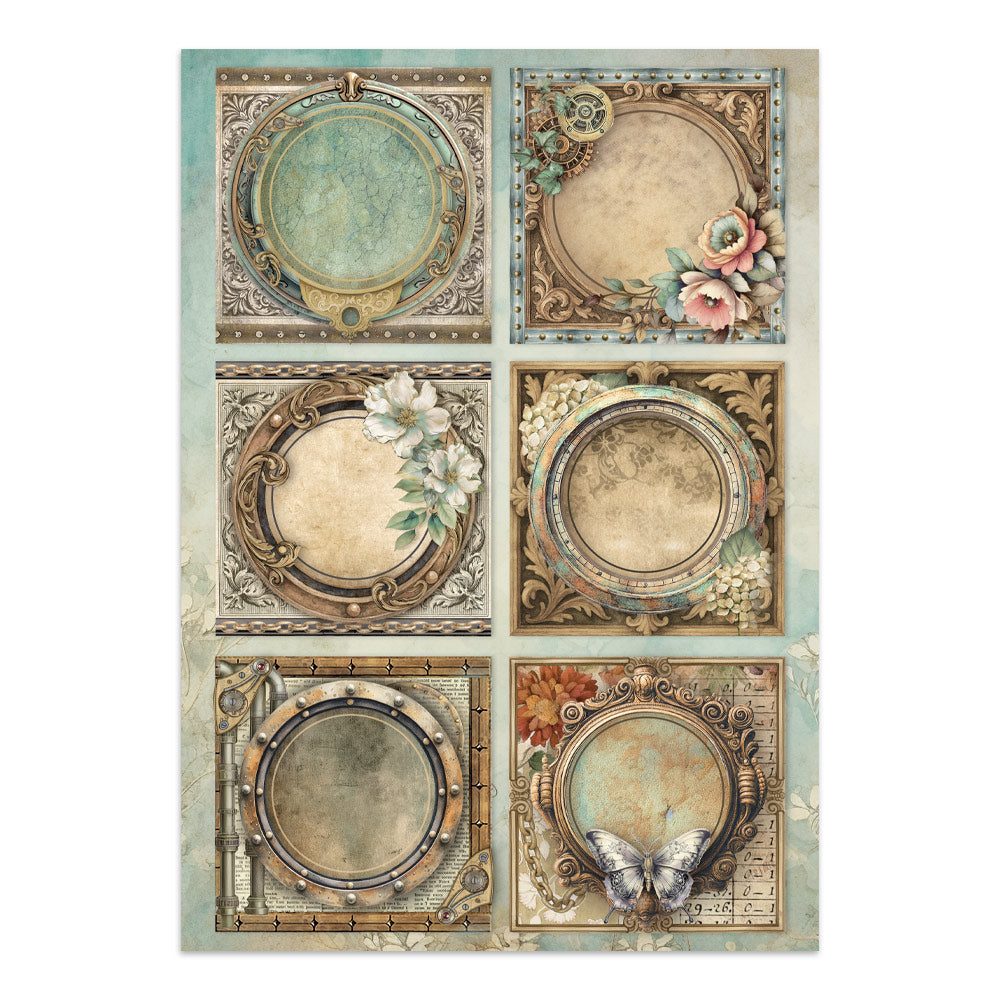 Gardens of Time Junk Journal Book | Backgrounds, Stickers, and Cut-outs