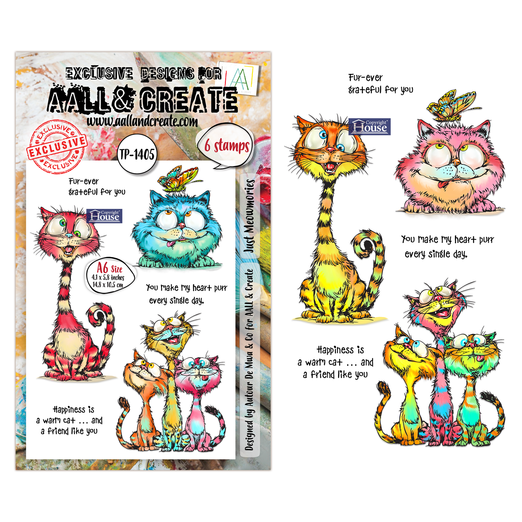 Just Meowmories A6 Stamp Set