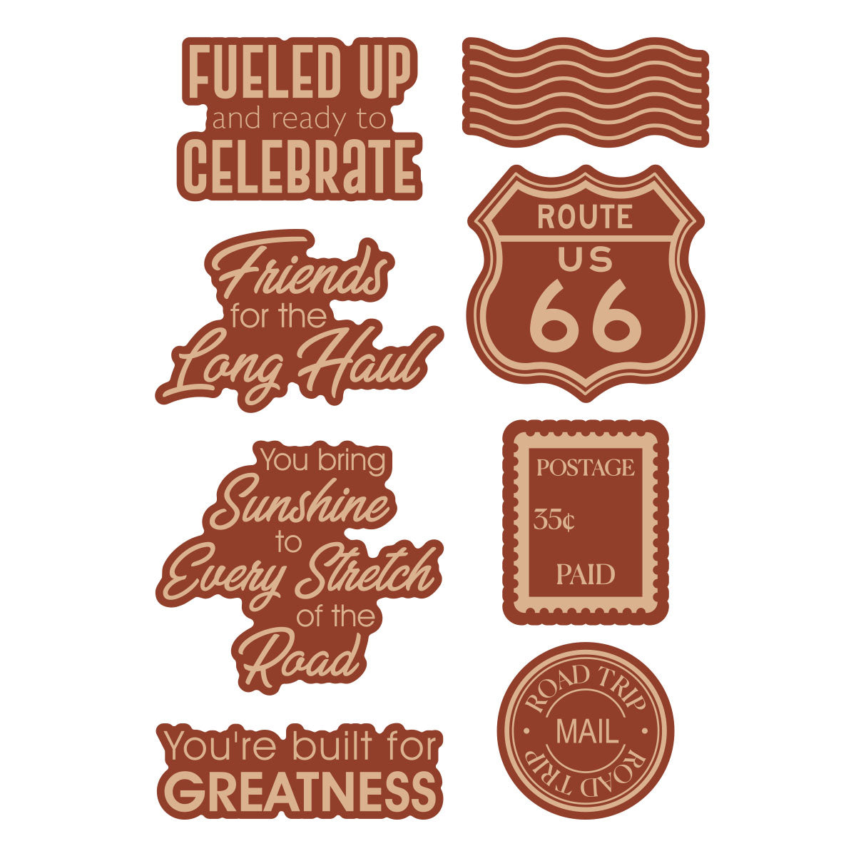 Road Trip Adventures Sentiments Stamp + Die Set by Mindy Eggen | Mindy Eggen