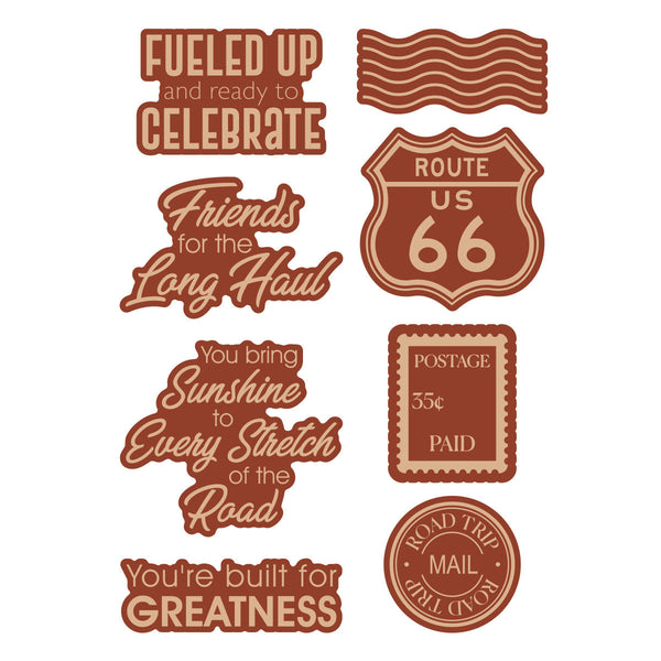 Road Trip Adventures Sentiments Stamp + Die Set by Mindy Eggen | Mindy Eggen