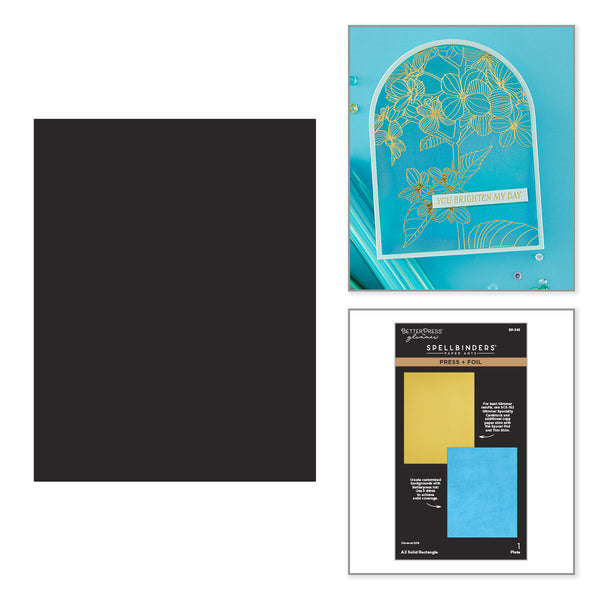 A2 Solid Rectangle Press + Foil Plate