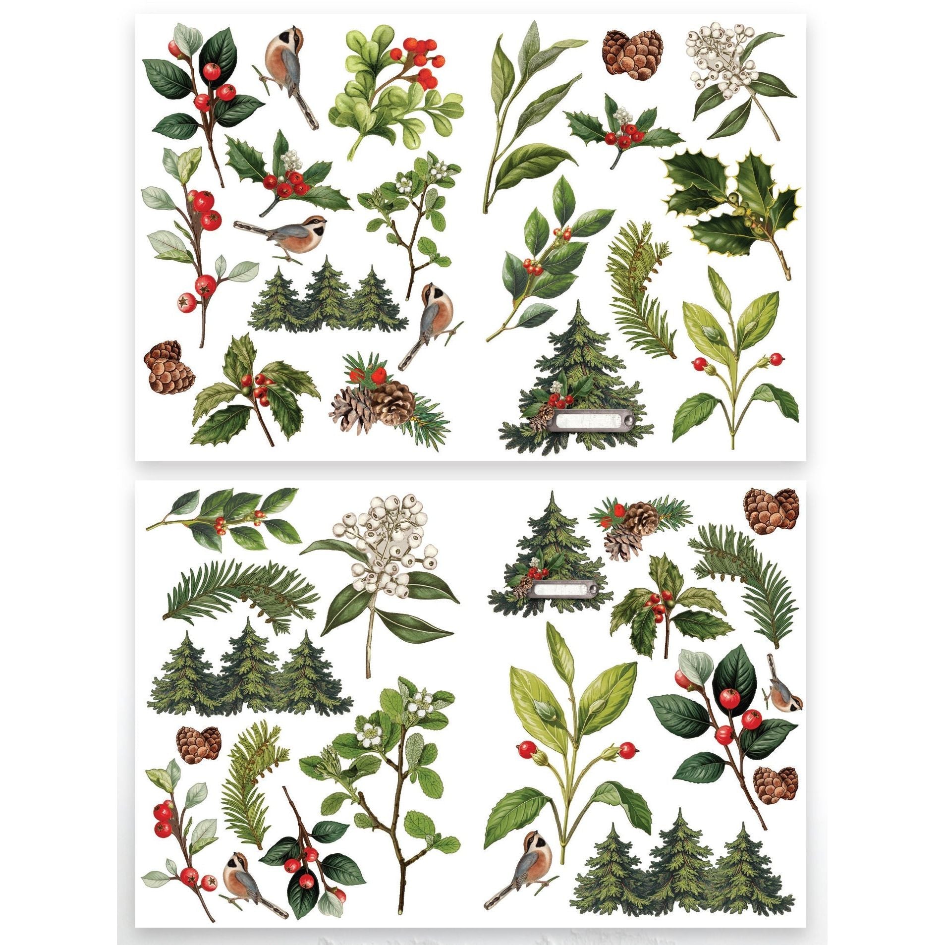 Christmas Cheer Foliage Laser Cuts