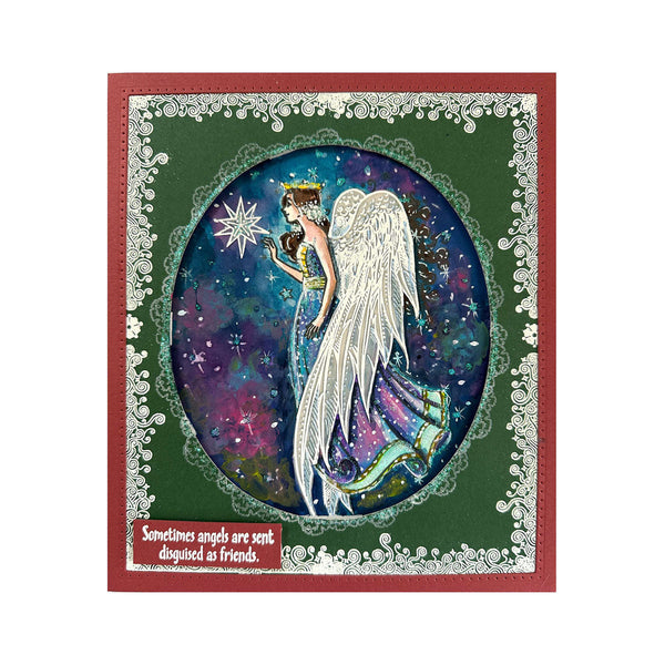 Seraphina Christmas Angel Clear Stamp Set