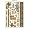 Gardens of Time Junk Journal Book | Backgrounds, Stickers, and Cut-outs