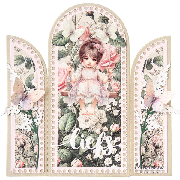 Slimline Trifold Card Base Die Set | Creatables