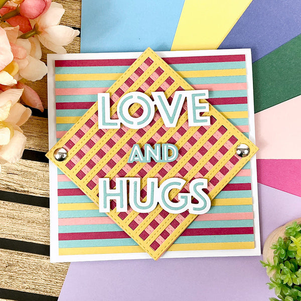 Square Striped Panel Die Set | Moonstone Dies