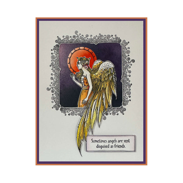 Seraphina Christmas Angel Clear Stamp Set