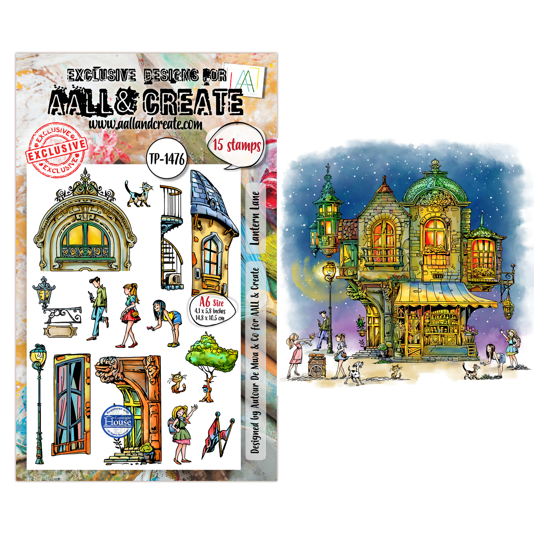 Lantern Lane A6 Stamp Set No. 1476