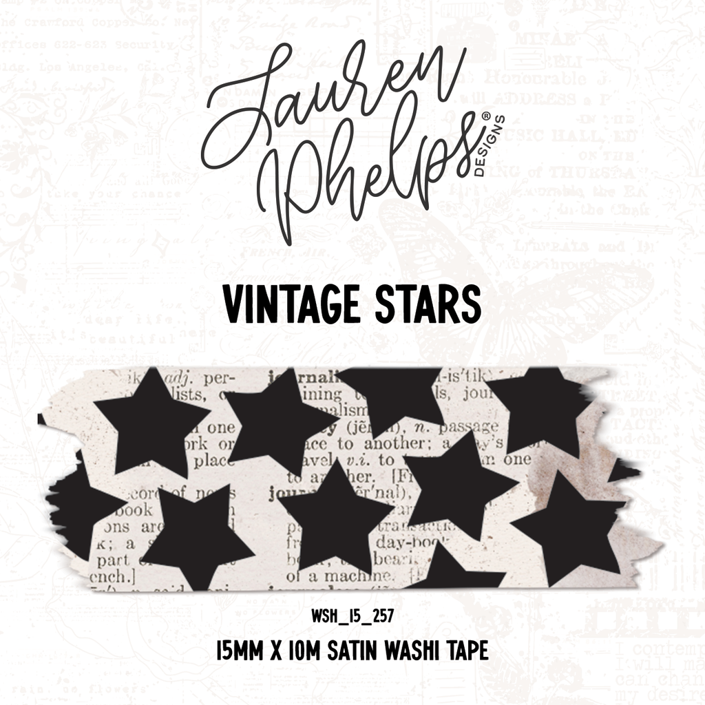 Vintage Stars 15mm Washi