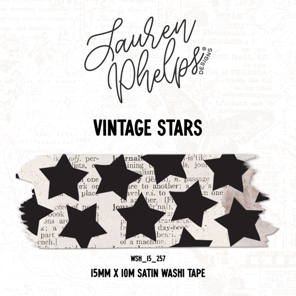 Vintage Stars 15mm Washi