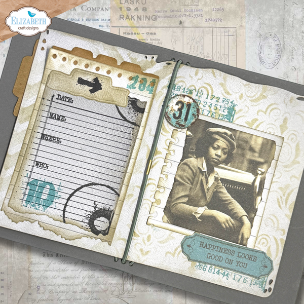 Notebook Fragments Stamp + Die Set | Art Journal Specials