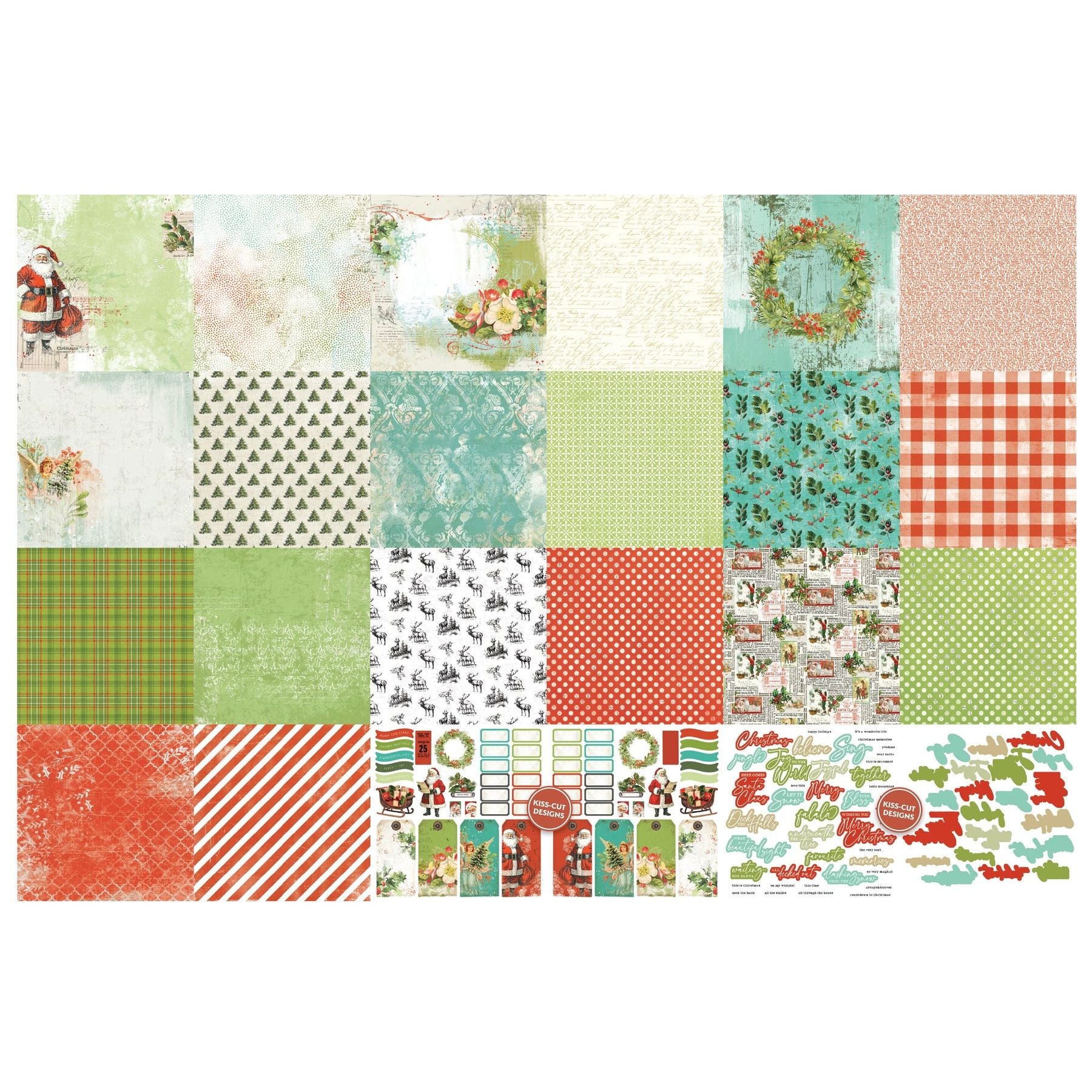 Christmas Cheer 12x12 Cardstock Patterns