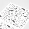 Chat Sea Creatures 2555 Clear Sticker Sheet