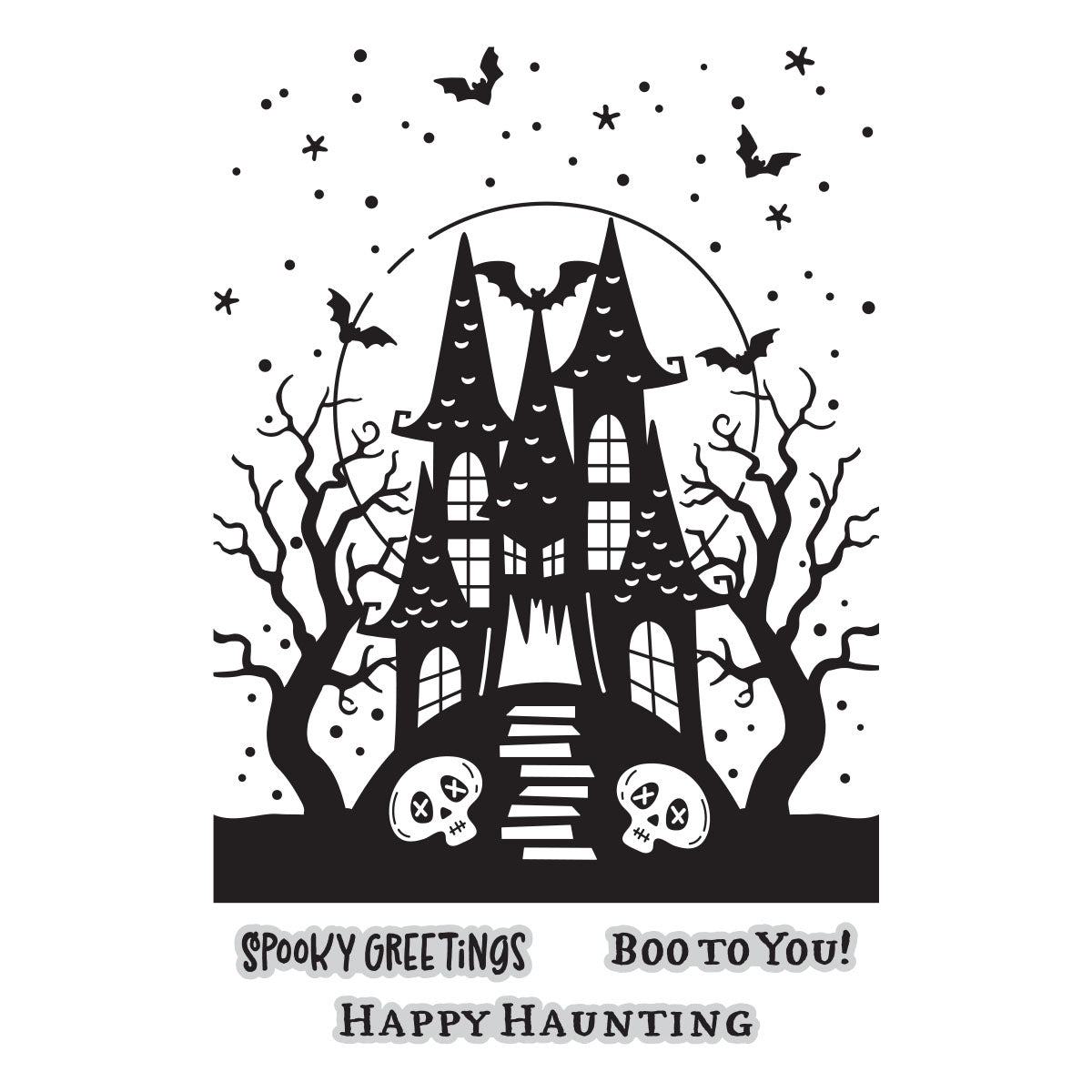 Haunted Hollow Press Plate + Die Set + Stencil Bundle | Betterpress Society August 2026