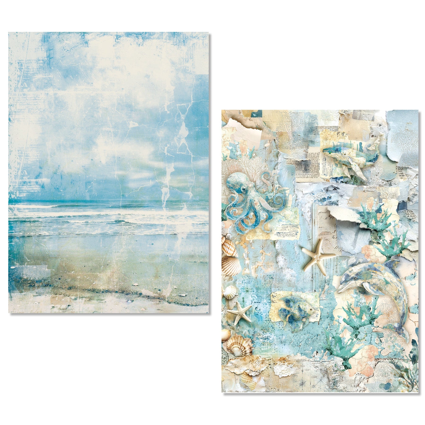 Edge of the Ocean A5 Mixed 8pc Rice Paper