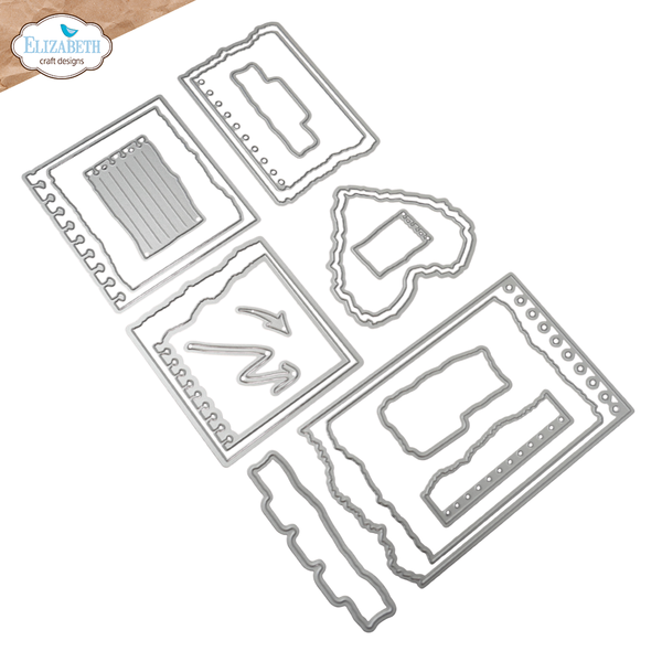 Notebook Fragments Stamp + Die Set | Art Journal Specials
