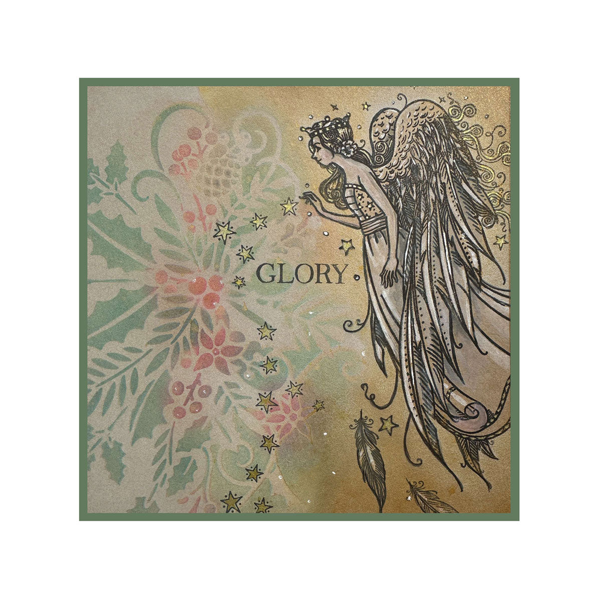 Seraphina Christmas Angel Clear Stamp Set
