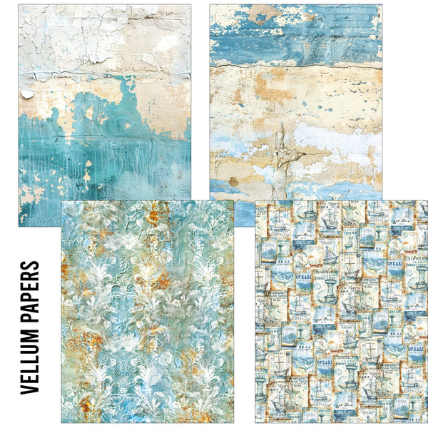 Edge of the Ocean Mixed A5 Tissue & Vellum Craftmix