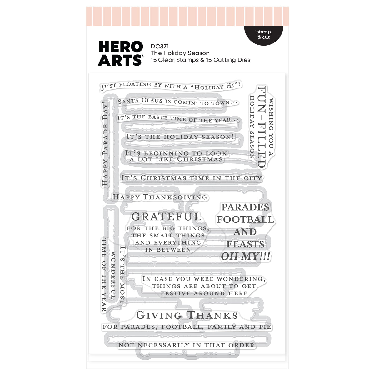 The Holiday Season Stamp + Die Set | Oh What Fun Add-On