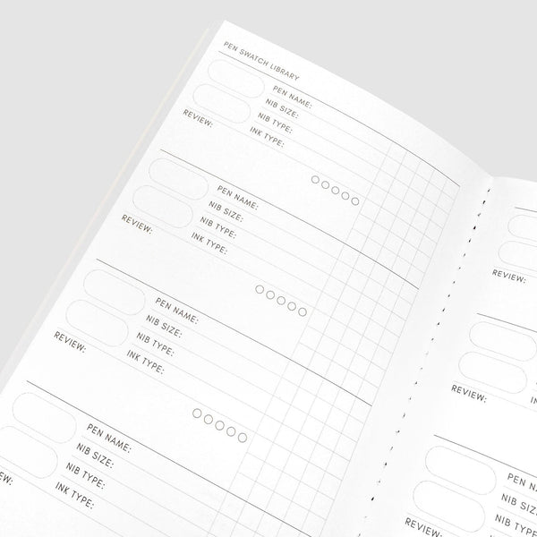 Pen & Ink Swatch A5 Slim Travel Notebook
