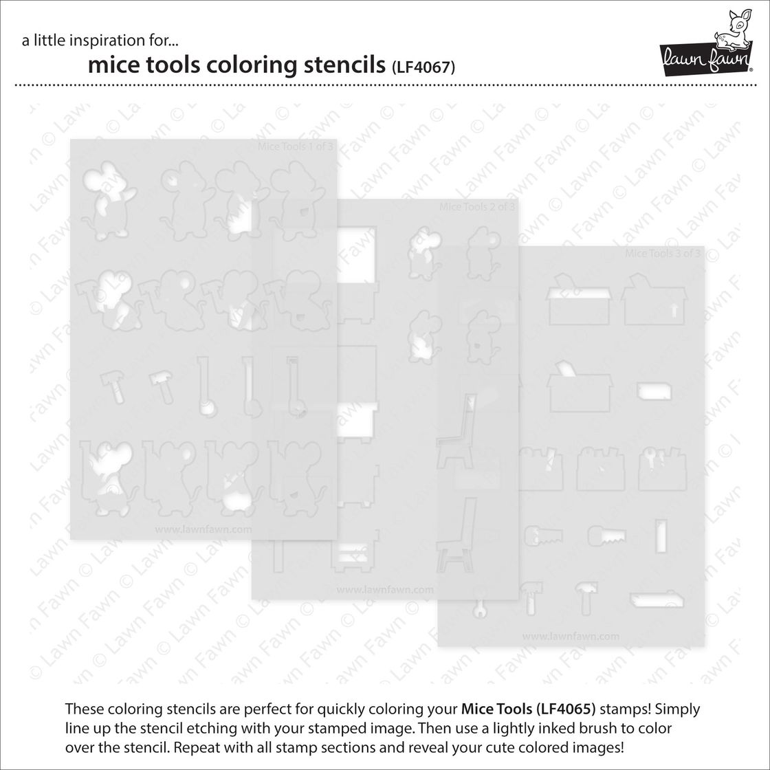 Mice Tools Stamp + Die + Stencil Bundle