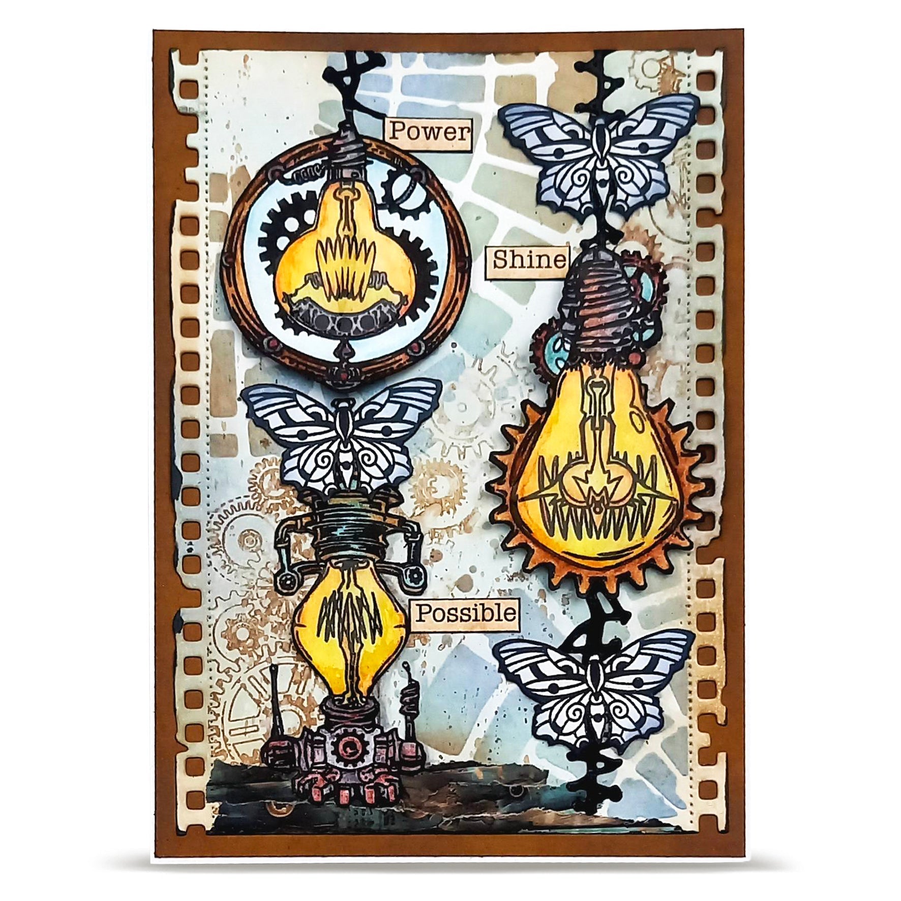 Gearlight Glow A6 Clear Stamp Set No. 1457