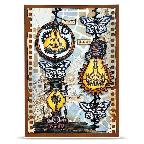 Gearlight Glow A6 Clear Stamp Set No. 1457