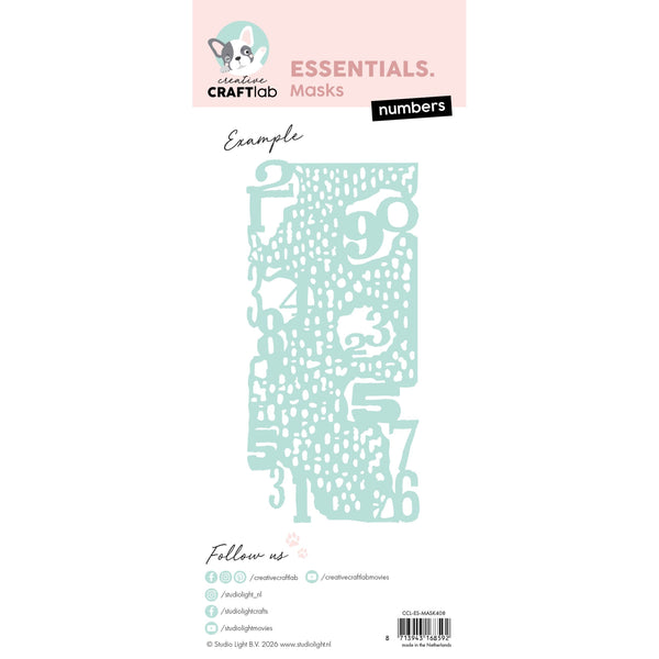 Numbers Essentials Stencil Mask | Creative CraftLab