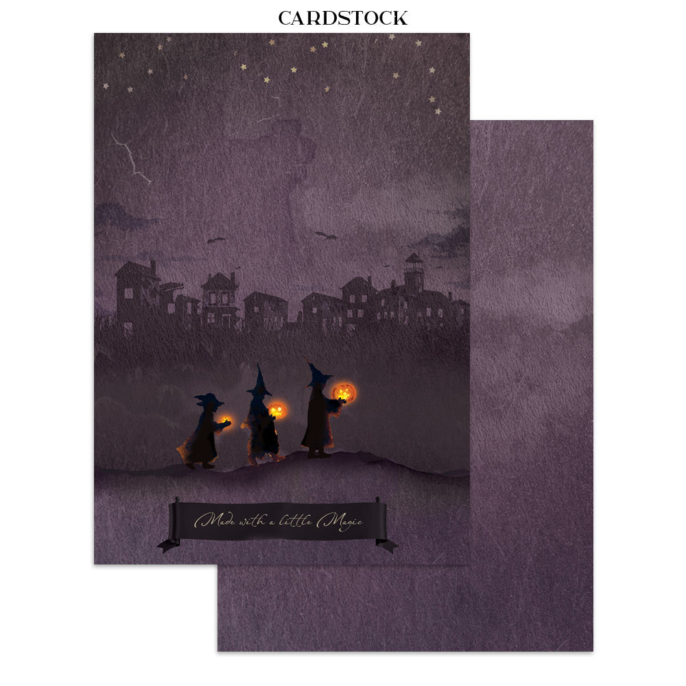 Halloween Junk Journal Book | Backgrounds, Stickers, and Cut-outs