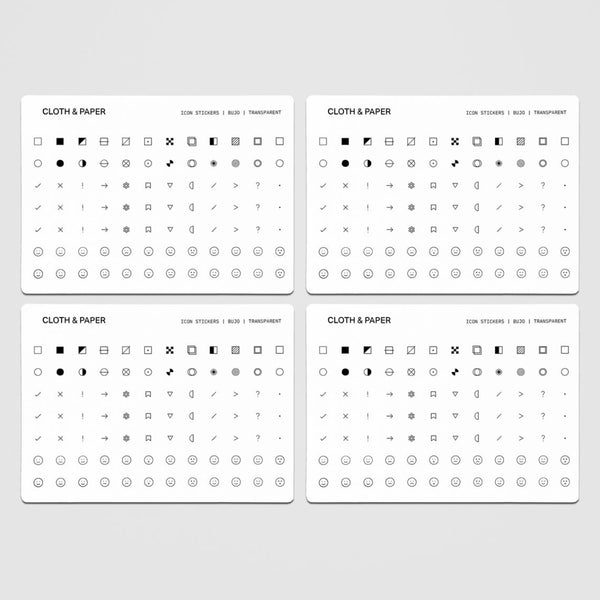 Bujo Icon Stickers