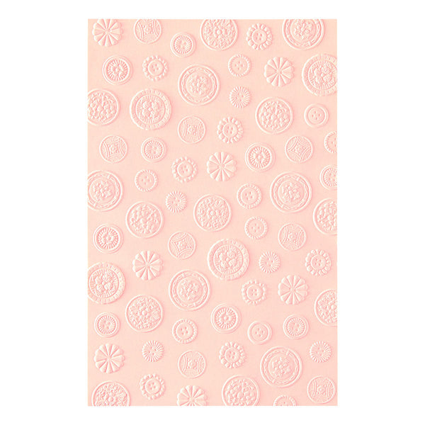 Haberdashery Buttons 3D Embossing Folder | Frank Garcia