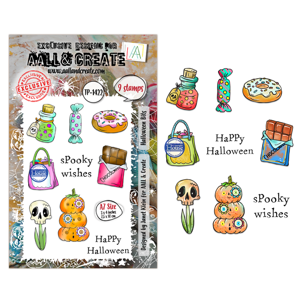 Halloween Bits A7 Stamp Set No. 1422
