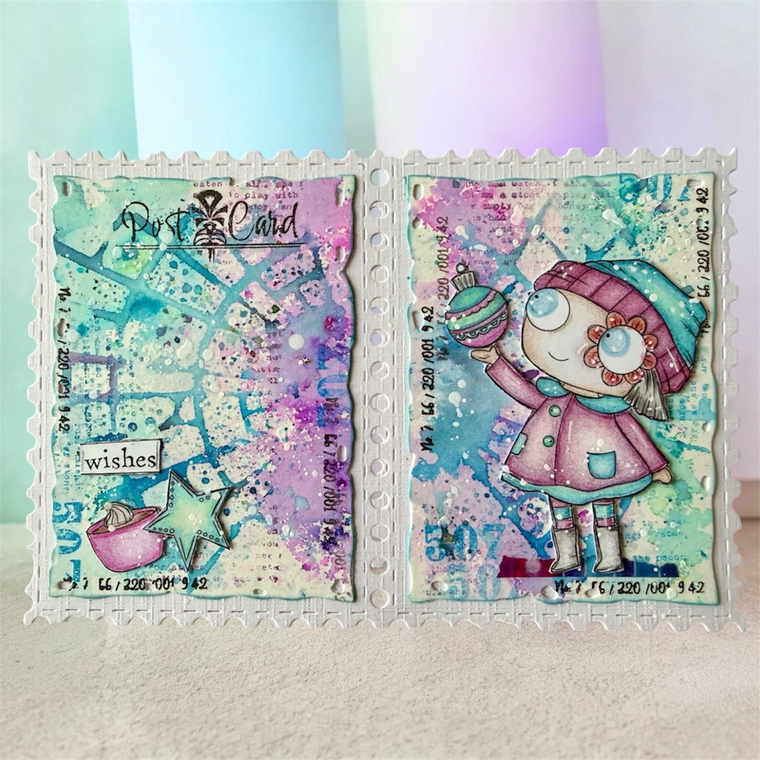 Let Joy In A7 Stamp Set No. 1389