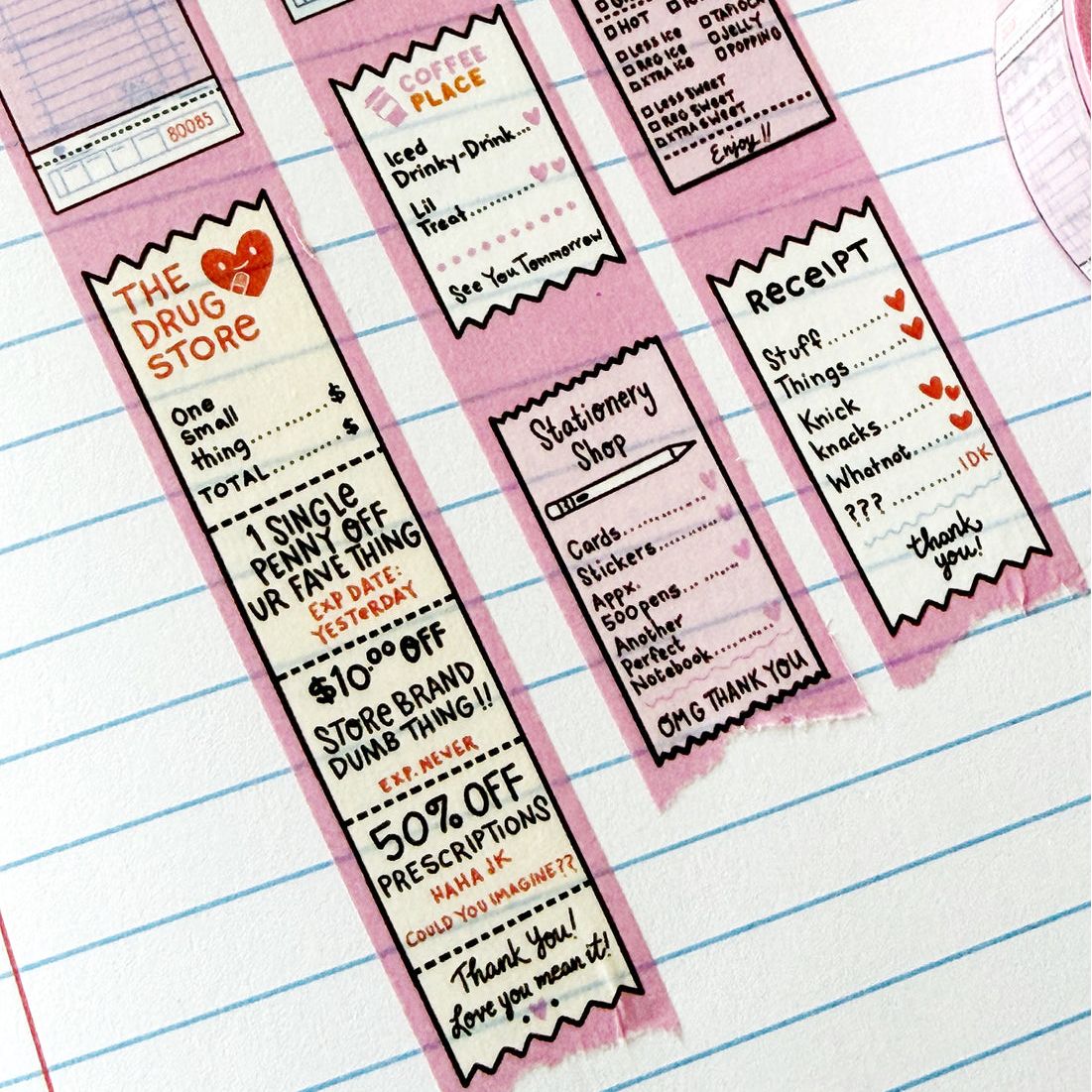 {coming soon!} I Have Receipts Washi Tape | Stationery Store Day 2026