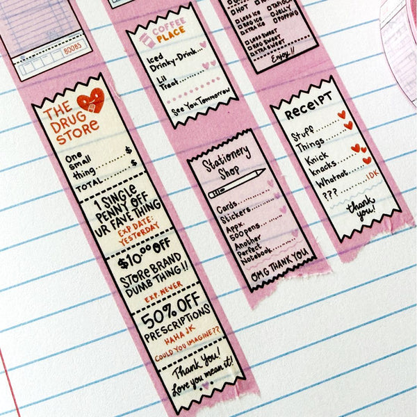 {coming soon!} I Have Receipts Washi Tape | Stationery Store Day 2026