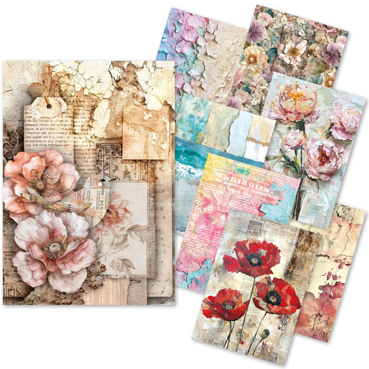 Wild Blossom 24pc A5 Tissue Paper Set