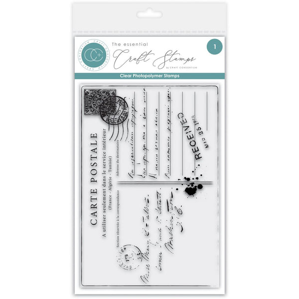 Old Postcard A6 Stamp Set