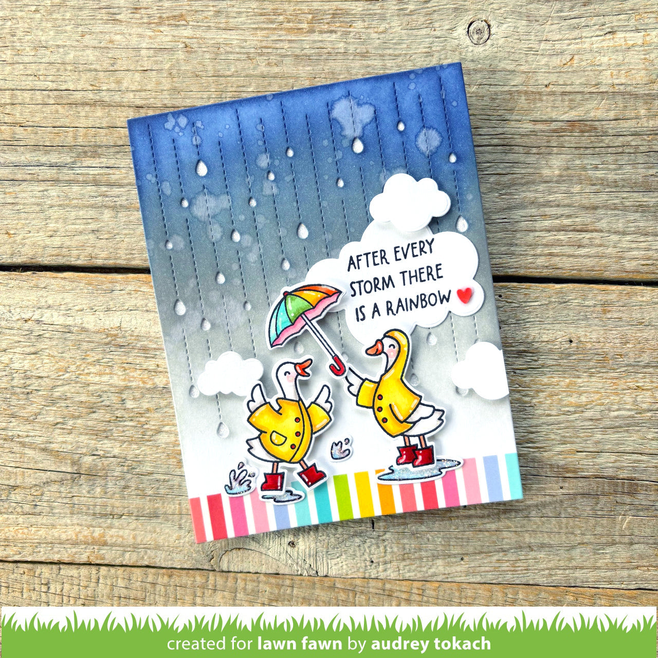 Silly Goose Rain or Shine! Stamp + Die + Stencil Set